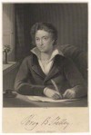 NPG D6851; Percy Bysshe Shelley by William Holl Sr, or by  William Holl Jr, after  Amelia Curran